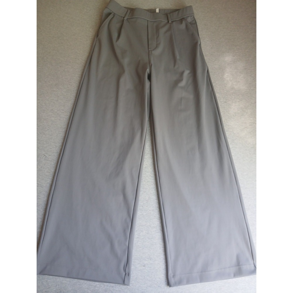 Halara Pants Medium Pleated Trouser Wide Leg Performance Stretch Office New